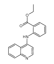 ethyl 2-(quinolin-4-ylamino)benzoate Structure