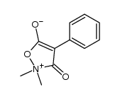 5(3)-hydroxy-2,2-dimethyl-3(5)-oxo-4-phenyldihydroisoxazolium hydroxide Structure