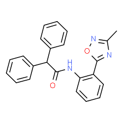 N-[2-(3-Methyl-1,2,4-oxadiazol-5-yl)phenyl]-2,2-diphenylacetamide结构式