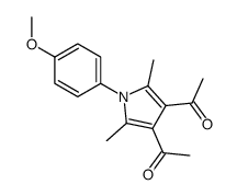 1-[4-acetyl-1-(4-methoxyphenyl)-2,5-dimethylpyrrol-3-yl]ethanone Structure