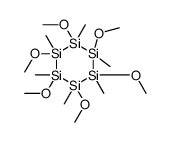 1,2,3,4,5,6-hexamethoxy-1,2,3,4,5,6-hexamethylhexasilinane结构式