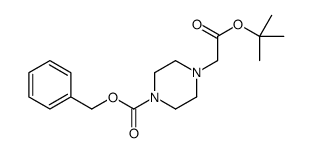4-(2-叔丁氧基-2-氧代乙基)哌嗪-1-羧酸苄酯结构式