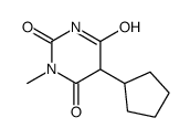5-cyclopentyl-1-methyl-1,3-diazinane-2,4,6-trione Structure