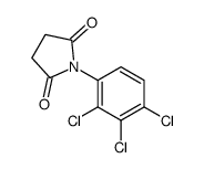 1-(2,3,4-trichlorophenyl)pyrrolidine-2,5-dione结构式