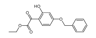 Ethyl (4-Benzyloxy-2-hydroxyphenyl)-2-oxoacetate Structure