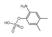 sulfuric acid mono-(2-amino-4,5-dimethyl-phenyl ester) Structure