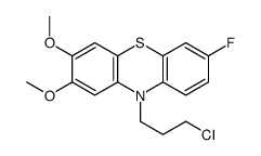 10-(3-chloropropyl)-7-fluoro-2,3-dimethoxyphenothiazine结构式