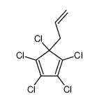 1,2,3,4,5-PENTACHLORO-5-ALLYLCYCLOPENTADIENE结构式
