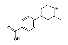 4-(3-ethylpiperazin-1-yl)benzoic acid结构式