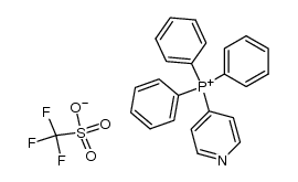 Triphenyl-4-pyridylphosphonium-trifluormethansulfonat Structure