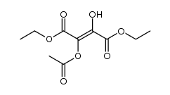 acetoxy-hydroxy-fumaric acid diethyl ester Structure