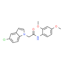 2-(5-Chloro-1H-indol-1-yl)-N-(2,4-dimethoxyphenyl)acetamide structure