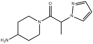 1-(4-aminopiperidin-1-yl)-2-(1h-pyrazol-1-yl)propan-1-one picture