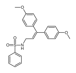 N-[3,3-bis(4-methoxyphenyl)prop-2-enyl]benzenesulfonamide结构式