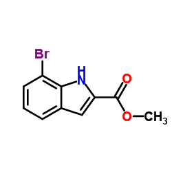 7-溴-1H-吲哚-2-甲酸甲酯结构式