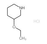3-ETHOXYPIPERIDINE HYDROCHLORIDE Structure
