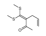 3-[bis(methylsulfanyl)methylidene]hex-5-en-2-one结构式