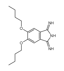 5,6-dibutoxy-1,3-dihydro-1,3-diiminoisoindole Structure