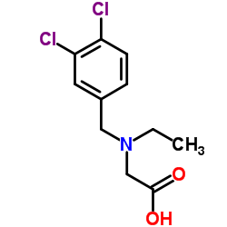 N-(3,4-Dichlorobenzyl)-N-ethylglycine结构式