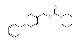 1-[1,1'-Biphenyl]-4-ylethenyl Ester 1-Piperidinecarboxylic Acid结构式