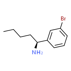 (1S)-1-(3-BROMOPHENYL)PENTYLAMINE结构式