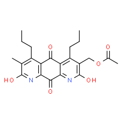 3-[(Acetyloxy)methyl]-7-methyl-4,6-dipropylpyrido[3,2-g]quinoline-2,5,8,10(1H,9H)-tetrone结构式