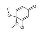 3-chloro-4,4-dimethoxycyclohexa-2,5-dien-1-one结构式