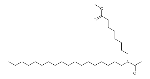 methyl 8-(N-octadecylacetamido)octanoate结构式