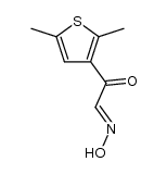 2-(2,5-dimethyl-[3]thienyl)-glyoxal-1-oxime Structure