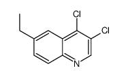 3,4-dichloro-6-ethylquinoline structure