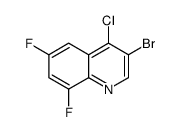 3-bromo-4-chloro-6,8-difluoroquinoline结构式