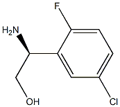 (2S)-2-AMINO-2-(5-CHLORO-2-FLUOROPHENYL)ETHAN-1-OL结构式