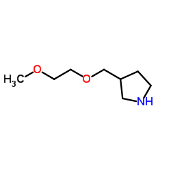 3-[(2-Methoxyethoxy)methyl]pyrrolidine结构式