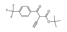 tert-butyl 2-cyano-3-oxo-3-(4-(trifluoromethyl)phenyl)propanoate结构式