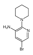 5-bromo-2-(piperidin-1-yl)pyridin-3-amine Structure