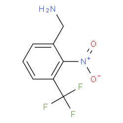 1-[2-Nitro-3-(trifluoromethyl)phenyl]methanamine structure