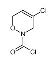 2H-1,2-Oxazine-2-carbonyl chloride, 4-chloro-3,6-dihydro- (9CI) Structure