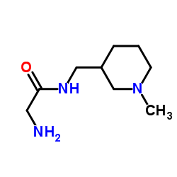 N-[(1-Methyl-3-piperidinyl)methyl]glycinamide结构式