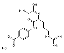 H-Gly-Arg-pNA (hydrochloride)结构式