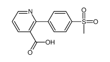 2-(4-methylsulfonylphenyl)pyridine-3-carboxylic acid结构式