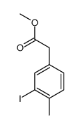 Methyl (3-iodo-4-methylphenyl)acetate Structure