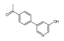 1-[4-(5-hydroxypyridin-3-yl)phenyl]ethanone结构式