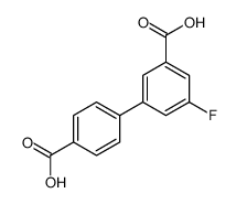 3-(4-carboxyphenyl)-5-fluorobenzoic acid Structure