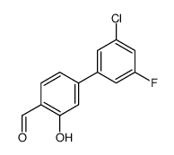 4-(3-chloro-5-fluorophenyl)-2-hydroxybenzaldehyde结构式