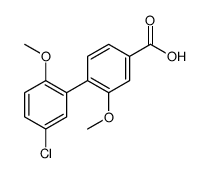 4-(5-chloro-2-methoxyphenyl)-3-methoxybenzoic acid结构式