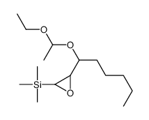 [3-[1-(1-ethoxyethoxy)hexyl]oxiran-2-yl]-trimethylsilane结构式