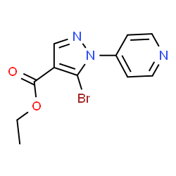 ETHYL5-BROMO-1-(PYRIDIN-4-YL)-1H-PYRAZOLE-4-CARBOXYLATE结构式