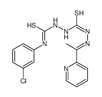 1-(3-chlorophenyl)-3-[[(E)-1-pyridin-2-ylethylideneamino]carbamothioylamino]thiourea Structure