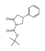 (+)-(R)-1-tert-Butoxycarbonyl-4-phenyl-2-pyrrolidinone Structure