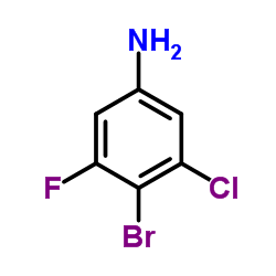 4-溴-3-氯-5-氟苯胺结构式